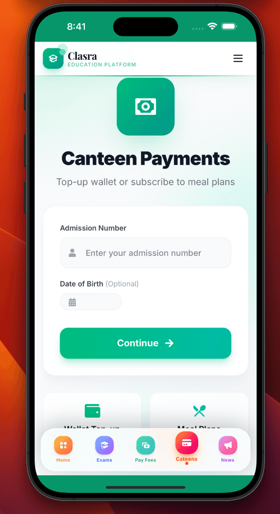 Canteen Payments